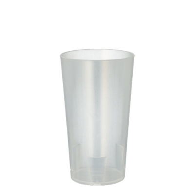 10 Mehrweg-Trinkbecher 0,2 l &Oslash; 6,5 cm x 11,4 cm transluzent unzerbrechlich