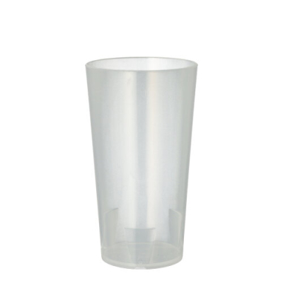 10 Mehrweg-Trinkbecher 0,3 l &Oslash; 7 cm x 13 cm transluzent unzerbrechlich