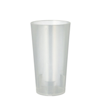 10 Mehrweg-Trinkbecher 0,3 l &Oslash; 7 cm x 13 cm transluzent unzerbrechlich