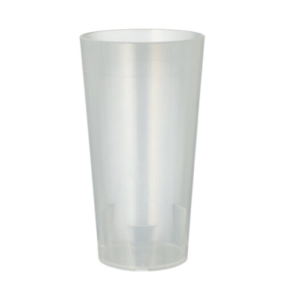 10 Mehrweg-Trinkbecher 0,4 l &Oslash; 7,5 cm x 14,5 cm transluzent unzerbrechlich