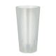 10 Mehrweg-Trinkbecher 0,4 l &Oslash; 7,5 cm x 14,5 cm transluzent unzerbrechlich
