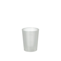 40 Mehrweg-Gl&auml;ser f&uuml;r Schnaps PP 4 cl &Oslash; 4,3 cm x 5,2 cm satiniert, unzerbrechlich