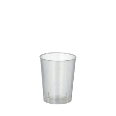 50 Mehrweg-Gl&auml;ser f&uuml;r Schnaps PP 4 cl &Oslash; 4,3 cm x 5,2 cm unzerbrechlich