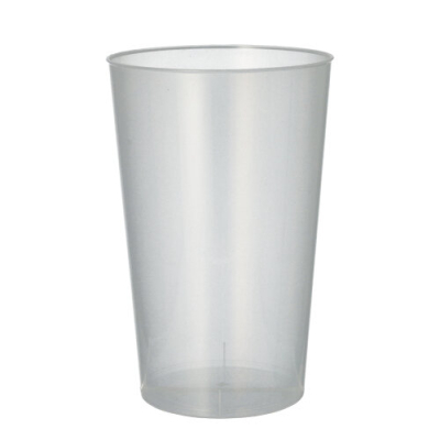 30 Mehrweg-Trinkbecher PP 0,5 l &Oslash; 9,1 cm x 14 cm transluzent unzerbrechlich