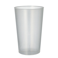30 Mehrweg-Trinkbecher PP 0,5 l &Oslash; 9,1 cm x 14 cm transluzent unzerbrechlich