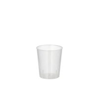 20 Mehrweg-Gl&auml;ser f&uuml;r Schnaps PP 2 cl &Oslash; 3,7 cm x 4,2 cm unzerbrechlich