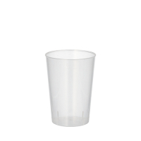 20 Mehrweg-Trinkbecher PP 0,1 l &Oslash; 5,2 cm x 7,4 cm transluzent unzerbrechlich