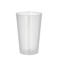 10 Mehrweg-Trinkbecher PP 0,3 l &Oslash; 7,8 cm x 11,8 cm transluzent unzerbrechlich