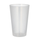 10 Mehrweg-Trinkbecher PP 0,4 l &Oslash; 8,6 cm x 13 cm transluzent unzerbrechlich