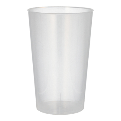 8 Mehrweg-Trinkbecher PP 0,5 l &Oslash; 9,1 cm x 14 cm transluzent unzerbrechlich