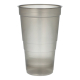 25 Mehrweg-Trinkbecher PP 0,5 l &Oslash; 9,5 cm x 14,4 cm grau