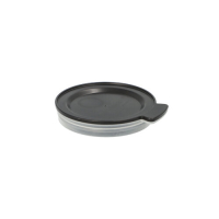 24 "Circulware by Haval" Mehrweg-Deckel f&uuml;r Trinkbecher PP rund &Oslash; 8 cm x 1,5 cm schwarz