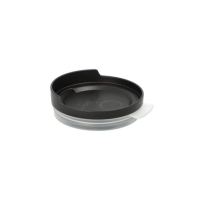 20 "Circulware by Haval" Mehrweg-Deckel f&uuml;r Trinkbecher PP rund &Oslash; 8 cm x 2,5 cm schwarz inkl. Trink&ouml;ffnung