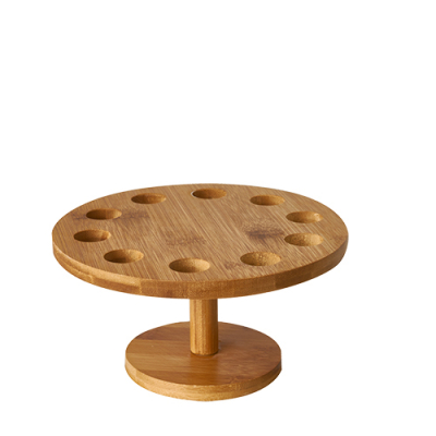 Papstar Tray, Bambus "pure" rund &Oslash; 18 cm x 9 cm f&uuml;r 10 Spitzt&uuml;ten