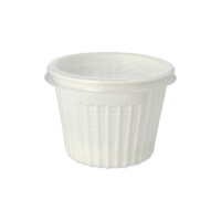 25 Mehrweg-Snack- und Suppenbecher PP 500 ml &Oslash; 11,5 cm &Acirc;&middot; 8,5 cm weiss