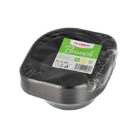 12 Mehrweg-Suppenschalen PP 500 ml &Oslash; 15,6 cm &Acirc;&middot; 4,5 cm schwarz