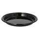 12 Mehrweg-Men&uuml;-Teller PP ungeteilt &Oslash; 22 cm x 2,6 cm schwarz