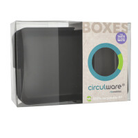 12 &quot;Circulware by Haval&quot; Mehrweg-Schalen Mix &amp; Match eckig 2,9 cm x 15,6 cm x 23,4 cm schwarz