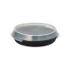 16 "Circulware by Haval" Mehrweg-Schalen Mix &amp; Match rund 400 ml &Oslash; 18,3 cm x 2,9 cm schwarz