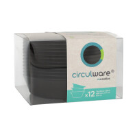 12 &quot;Circulware by Haval&quot; Mehrweg-Schalen Mix &amp; Match rund 800 ml &Oslash; 18,3 cm &Acirc;&middot; 4,7 cm schwarz