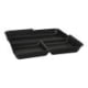 12 &quot;Circulware by Haval&quot; Mehrweg-Schalen Mix &amp; Match eckig 2,9 cm x 23,4 cm x 23,4 cm schwarz