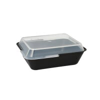 16 &quot;Circulware by Haval&quot; Mehrweg-Schalen Mix &amp; Match eckig 4,7 cm x 15,6 cm x 11,7 cm schwarz