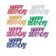 Deko-Streuschmuck, Folie farbig sortiert &quot;Happy Birthday&quot; 15 gr.