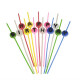 Papstar Spaghettikerzen-Set 16 cm farbig sortiert &quot;Happy Birthday&quot;