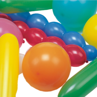 Papstar 75 Luftballons farbig sortiert &quot;verschiedene Formen&quot;, extra gro&szlig;