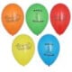 10 Luftballons &Oslash; 22 cm farbig sortiert &quot;Happy Birthday&quot;