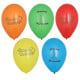 10 Luftballons &Oslash; 22 cm farbig sortiert &quot;Happy Birthday&quot;