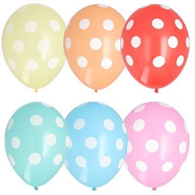 Papstar 6 Luftballons &Oslash; 29 cm farbig sortiert &quot;Dots&quot;