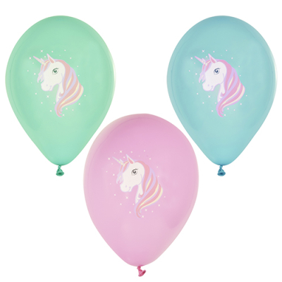 Papstar 6 Luftballons &Oslash; 29 cm farbig sortiert &quot;Unicorn&quot;