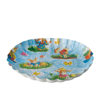 Papstar 3 Pr&auml;sentierschalen-Ostern rund &Oslash; 23 cm x 2,5 cm Ostern sortiert