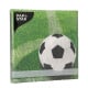 20 Servietten, 3-lagig 1/4-Falz 33 cm x 33 cm &quot;Football&quot;