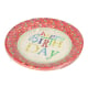 Papstar 10 Teller, Pappe rund &Oslash; 23 cm &quot;Happy Birthday&quot;