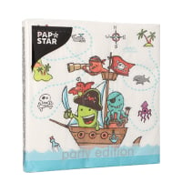 Papstar 20 Servietten, 3-lagig 1/4-Falz 33 cm x 33 cm &quot;Pirate Crew&quot;