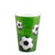 10 Trinkbecher, Pappe 0,2 l &Oslash; 7 cm &Acirc;&middot; 9,7 cm &quot;Football&quot;