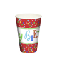 Papstar 10 Trinkbecher, Pappe 0,2 l &Oslash; 7 cm x 9,7 cm "Happy Birthday"