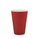 Papstar 20 Trinkbecher, Pappe 0,2 l &Oslash; 7 cm x 9,7 cm rot