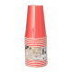 Papstar 20 Trinkbecher, Pappe 0,2 l &Oslash; 7 cm x 9,7 cm rot