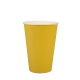 Papstar 20 Trinkbecher, Pappe 0,2 l &Oslash; 7 cm x 9,7 cm gelb