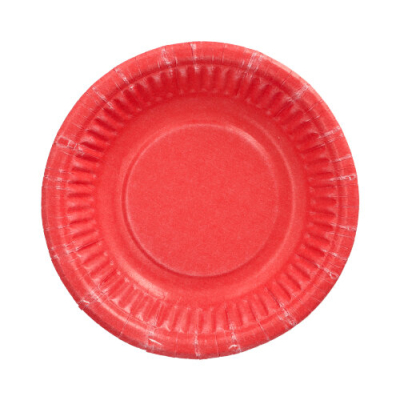 Papstar 6 Schalen, Pappe rund &Oslash; 19 cm x 3 cm rot