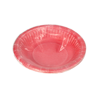 Papstar 6 Schalen, Pappe rund &Oslash; 19 cm x 3 cm rot