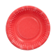 Papstar 6 Schalen, Pappe rund &Oslash; 19 cm x 3 cm rot
