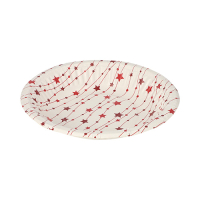 Papstar 50 Schalen, Pappe rund &Oslash; 19 cm x 3 cm rot...