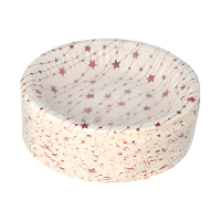 Papstar 50 Schalen, Pappe rund &Oslash; 19 cm x 3 cm rot "Etoiles"