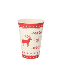 Papstar 10 Trinkbecher, Pappe 0,2 l &Oslash; 7 cm x 9,7...