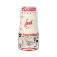 Papstar 10 Trinkbecher, Pappe 0,2 l &Oslash; 7 cm x 9,7...