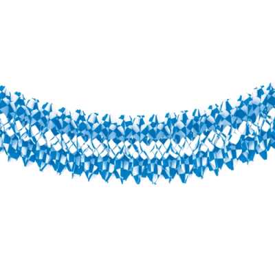 Papstar Gro&szlig;raumgirlande, Papier &Oslash; 25 cm x 10 m "Bayrisch Blau" schwer entflammbar